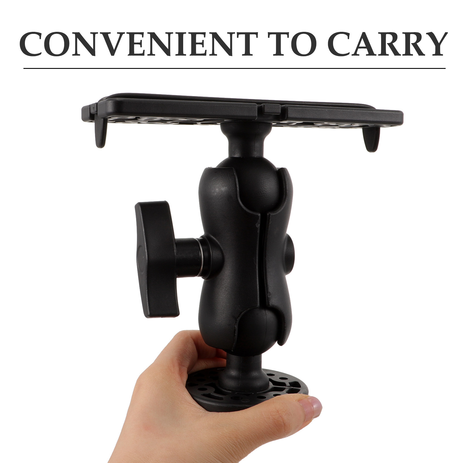 Fishing Kayak Fish Finder Mount - ขายึดเครื่องหาปลาคุณภาพสูงสำหรับเรือคายัค เรือแคนู ติดตั้งง่าย พร้อมใช้งาน ที่ยึดเครื่องหาปลาแบบหมุนได้ สำหรับการตกปลาทางทะเล