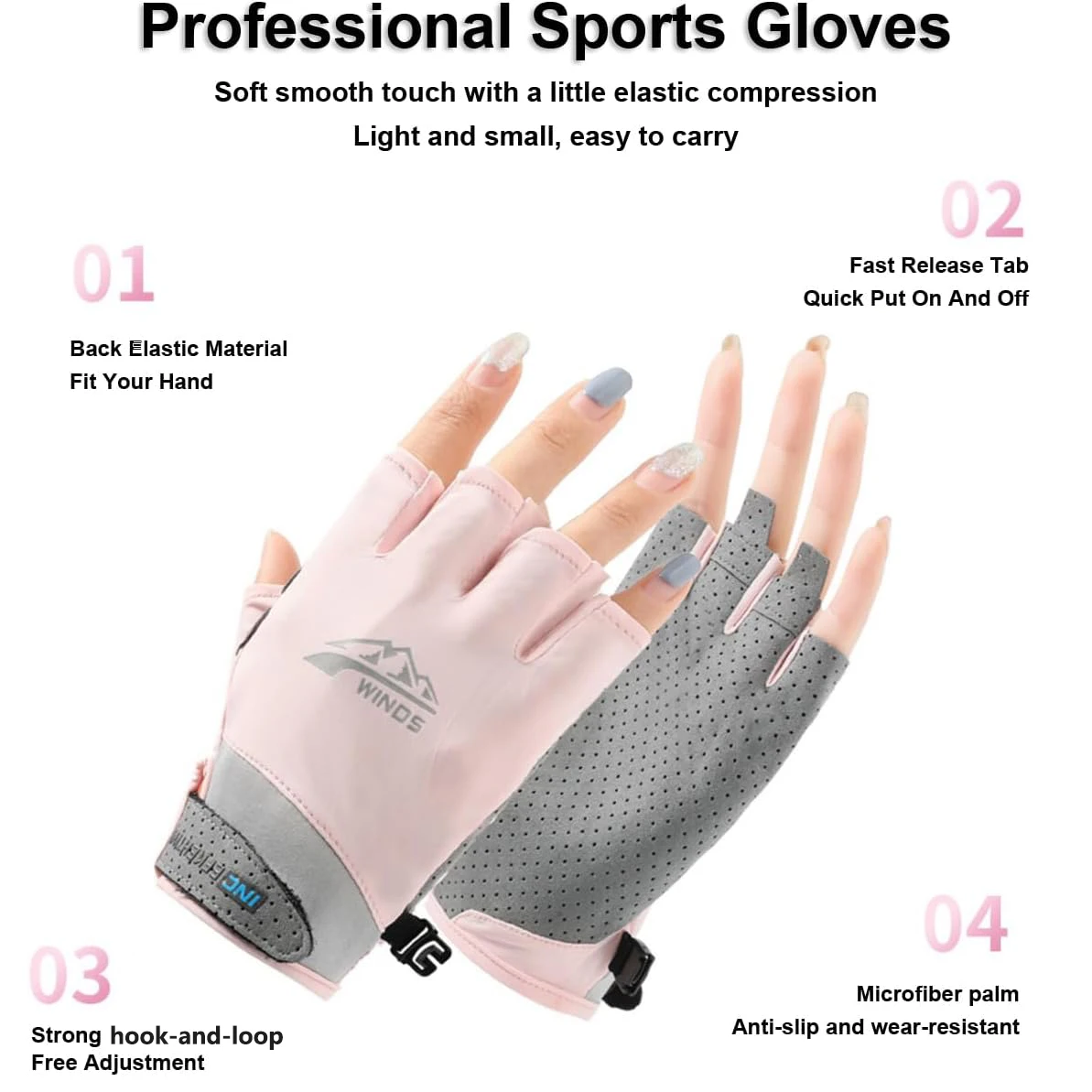 1 คู่ Fingerless ขับรถ/ตกปลา/เ - Fishing Kayak Paddle บทวิจารณ์และราคา
